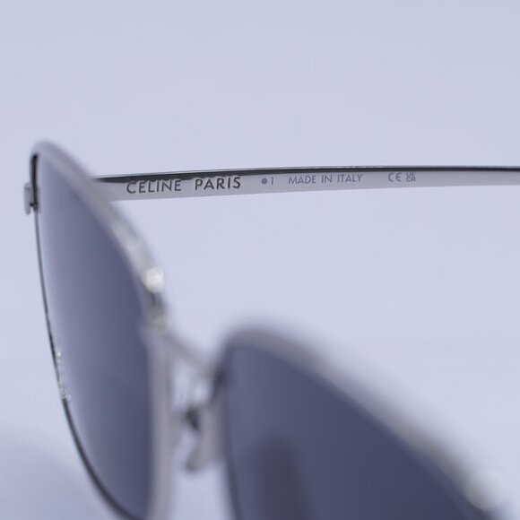 Celine CL40285U RHINESTONE TRIOMPHE 16A Sunglasses  Palladium Rectangle Frame - Picture 7 of 10